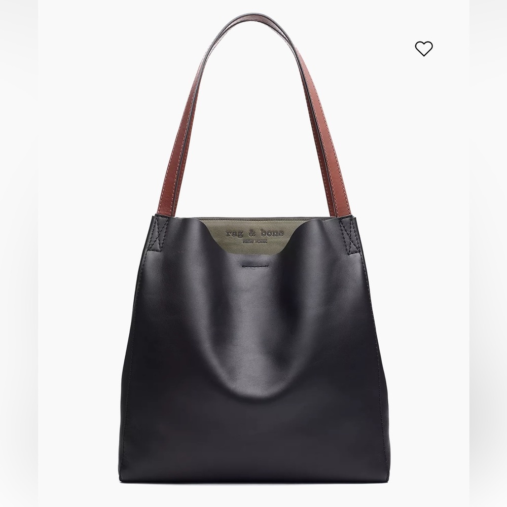 Rag & Bone Black Leather Tote Bag